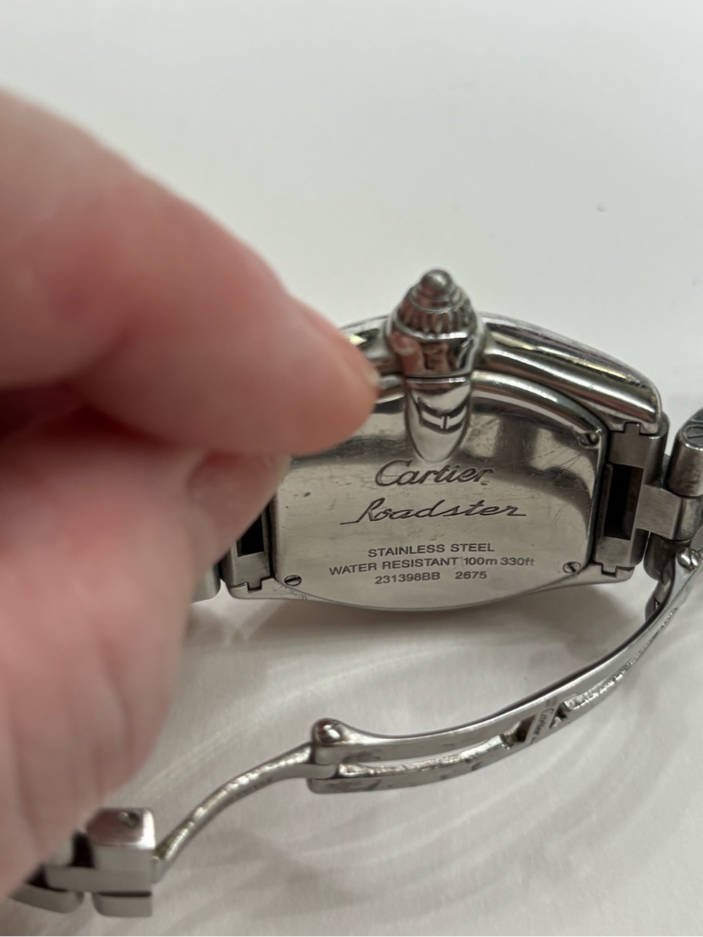 Cartier Roadster Women’s Stainless Steel Watch with Pink Dial - Picture 3 of 4